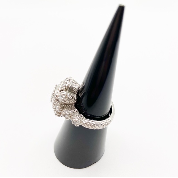 Judith Ripka sterling silver ring - Picture 11 of 13